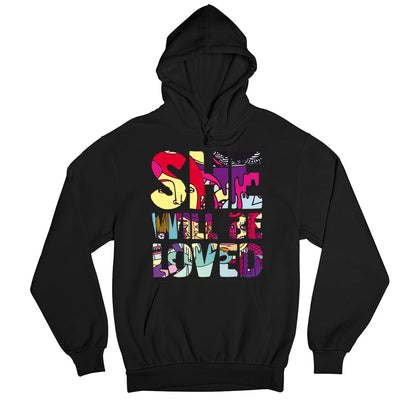 maroon 5 she will be loved hoodie hooded sweatshirt winterwear music band buy online india the banyan tee tbt men women girls boys unisex black 