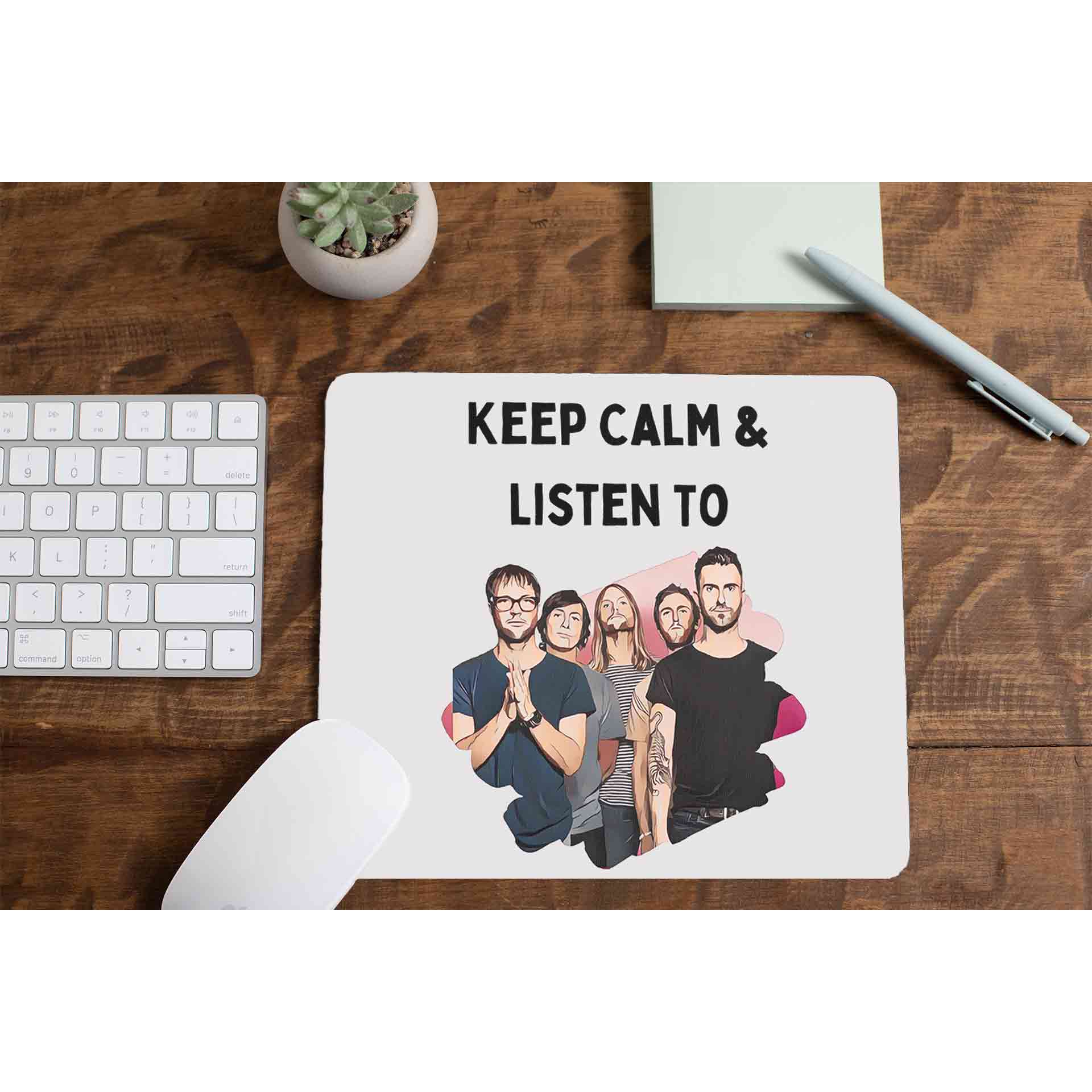 maroon 5 keep calm and listen to m5 mousepad logitech large anime music band buy online india the banyan tee tbt men women girls boys unisex  