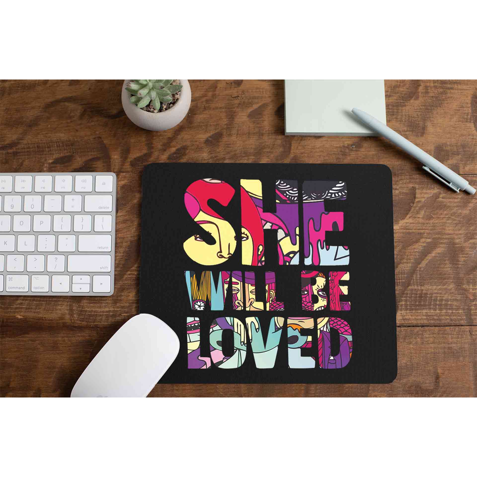 maroon 5 she will be loved mousepad logitech large anime music band buy online india the banyan tee tbt men women girls boys unisex  