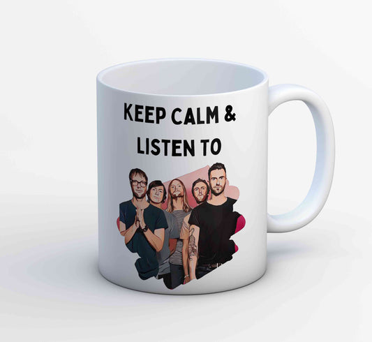 maroon 5 keep calm and listen to m5 mug coffee ceramic music band buy online india the banyan tee tbt men women girls boys unisex  