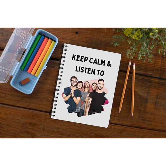 maroon 5 keep calm and listen to m5 notebook notepad diary buy online india the banyan tee tbt unruled 