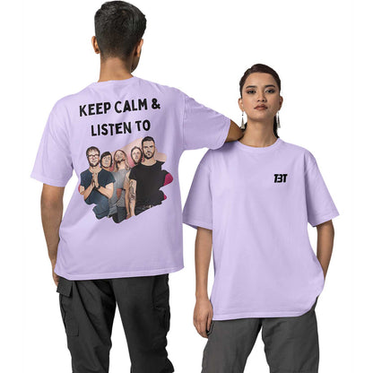 maroon 5 oversized t shirt - keep calm for maroon five music t-shirt lavender buy online india the banyan tee tbt men women girls boys unisex