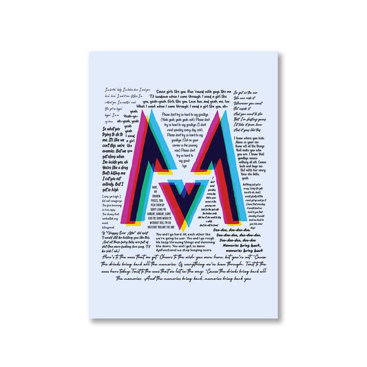 maroon 5 m5 poster wall art buy online india the banyan tee tbt a4 