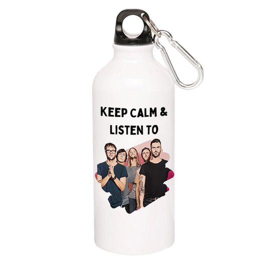 maroon 5 keep calm and listen to m5 sipper steel water bottle flask gym shaker music band buy online india the banyan tee tbt men women girls boys unisex  