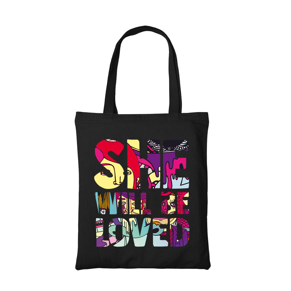 maroon 5 she will be loved tote bag cotton printed music band buy online india the banyan tee tbt men women girls boys unisex  