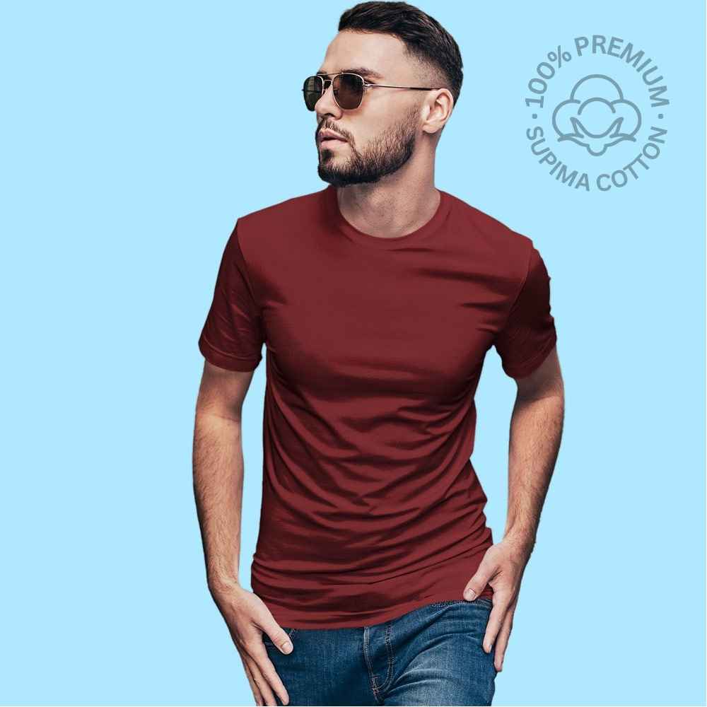 maroon supima t-shirt