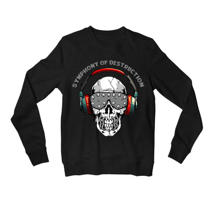 megadeth symphony of destruction sweatshirt upper winterwear music band buy online india the banyan tee tbt men women girls boys unisex black