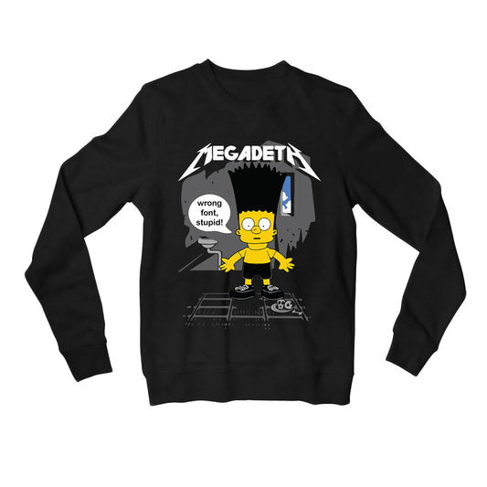 megadeth wrong font sweatshirt upper winterwear music band buy online india the banyan tee tbt men women girls boys unisex black