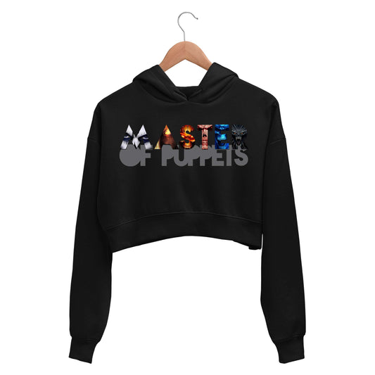 Metallica Crop Hoodie Merchandise Clothing Apparel - Master Of Puppets Crop Hooded Sweatshirt for Women The Banyan Tee TBT