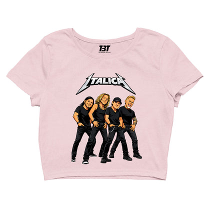 metallica italica crop top music band buy online india the banyan tee tbt men women girls boys unisex s 