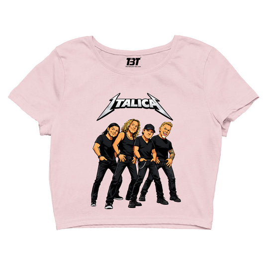 metallica italica crop top music band buy online india the banyan tee tbt men women girls boys unisex s 