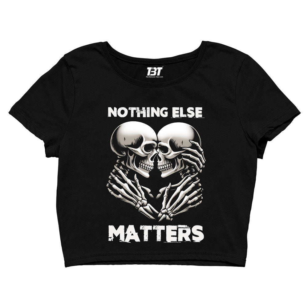 metallica nothing else matters crop top music band buy online india the banyan tee tbt men women girls boys unisex s 