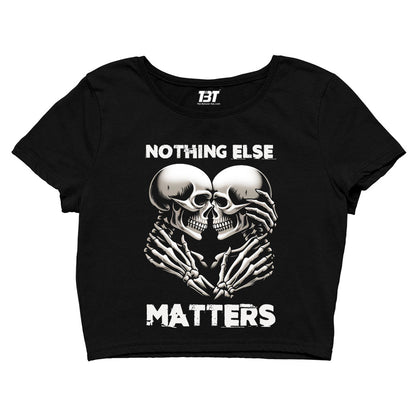 metallica nothing else matters crop top music band buy online india the banyan tee tbt men women girls boys unisex s 