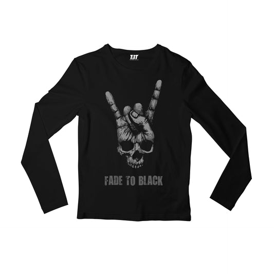 Metallica Full Sleeves T-shirt Merchandise Clothing Apparel - Fade To Black Full Sleeves T-shirt The Banyan Tee TBT