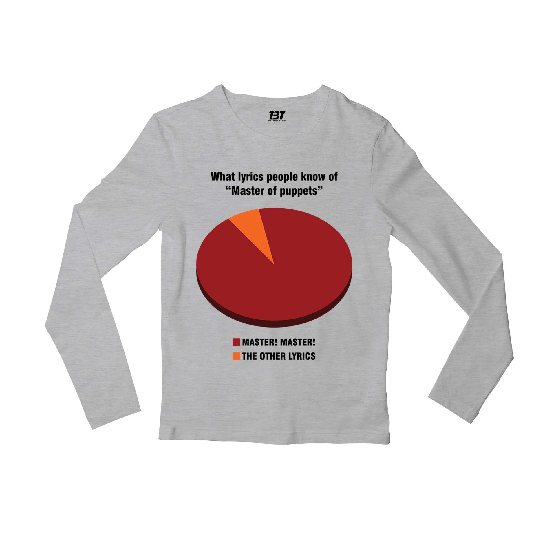 metallica master master full sleeves long sleeves music band buy online india the banyan tee tbt men women girls boys unisex gray 