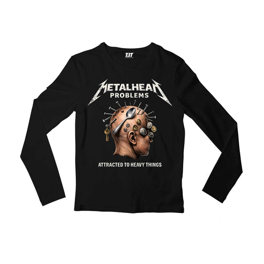 metallica metalhead problems full sleeves long sleeves music band buy online india the banyan tee tbt men women girls boys unisex black 