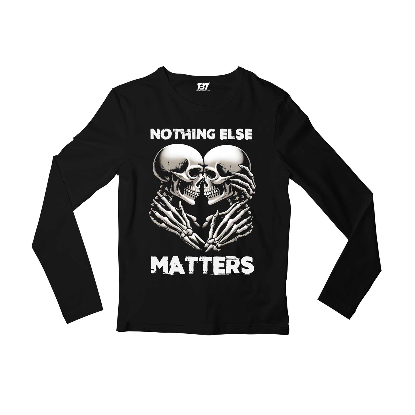 metallica and nothing else matters full sleeves long sleeves music band buy online india the banyan tee tbt men women girls boys unisex black 