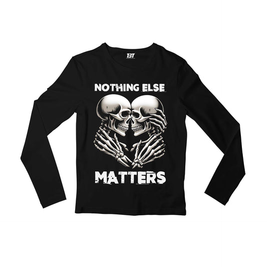 metallica nothing else matters full sleeves long sleeves music band buy online india the banyan tee tbt men women girls boys unisex black 