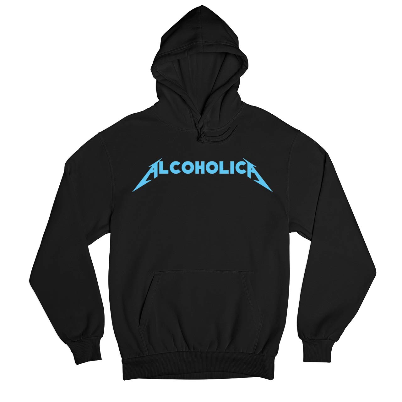 metallica alcoholica hoodie hooded sweatshirt winterwear music band buy online india the banyan tee tbt men women girls boys unisex black 