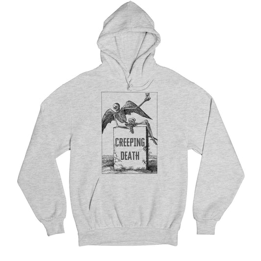 metallica creeping death hoodie hooded sweatshirt winterwear music band buy online india the banyan tee tbt men women girls boys unisex gray 