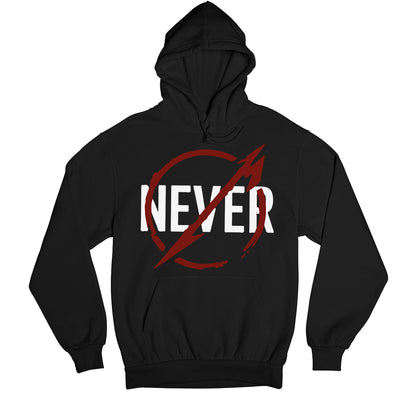 Metallica Hoodie - Never Hooded Sweatshirt The Banyan Tee TBT