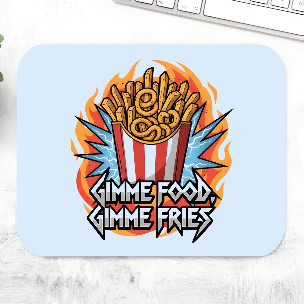 metallica gimme food gimme fries mousepad logitech large anime music band buy online india the banyan tee tbt men women girls boys unisex  