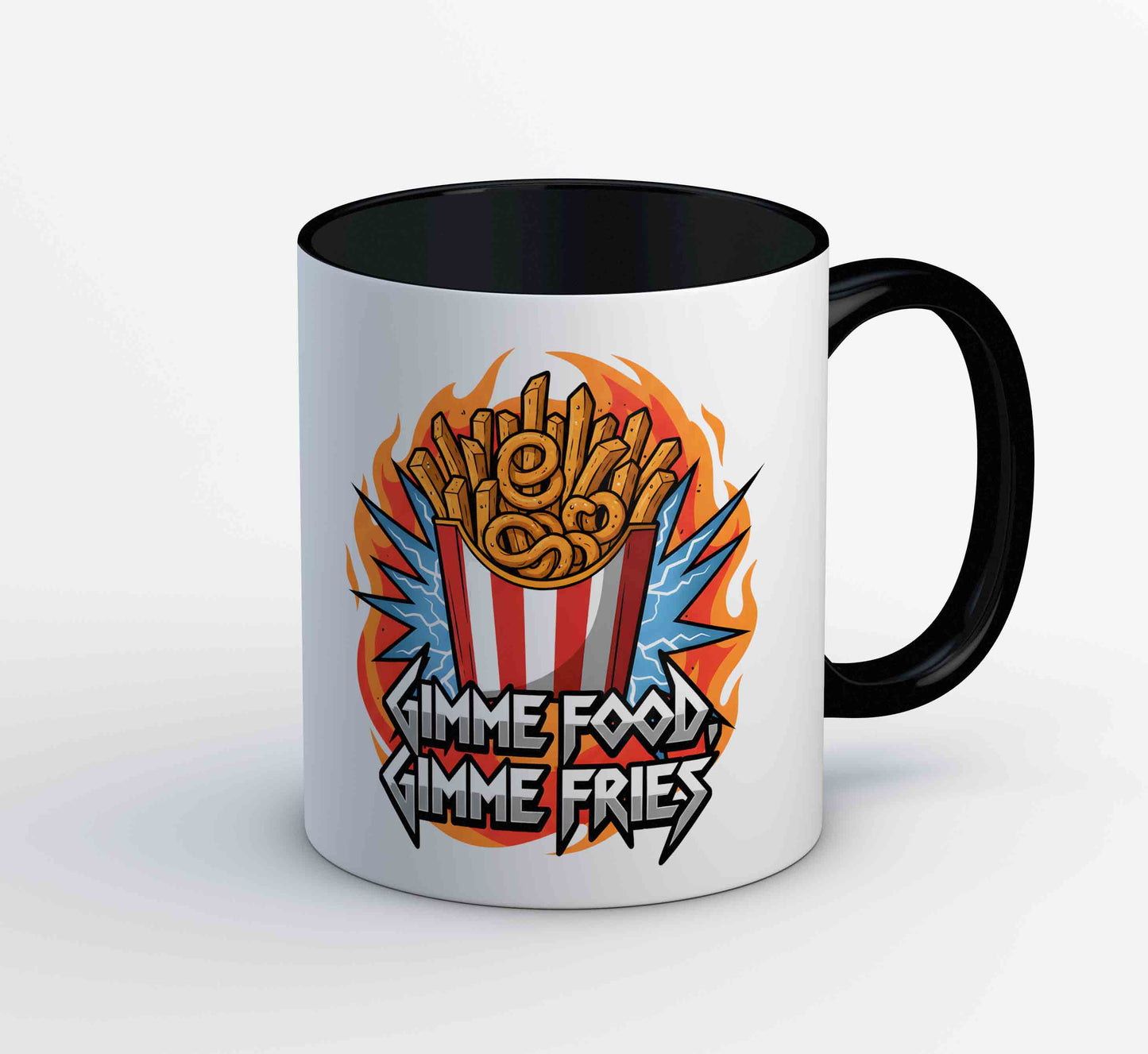 metallica gimme food gimme fries mug coffee ceramic music band buy online india the banyan tee tbt men women girls boys unisex  