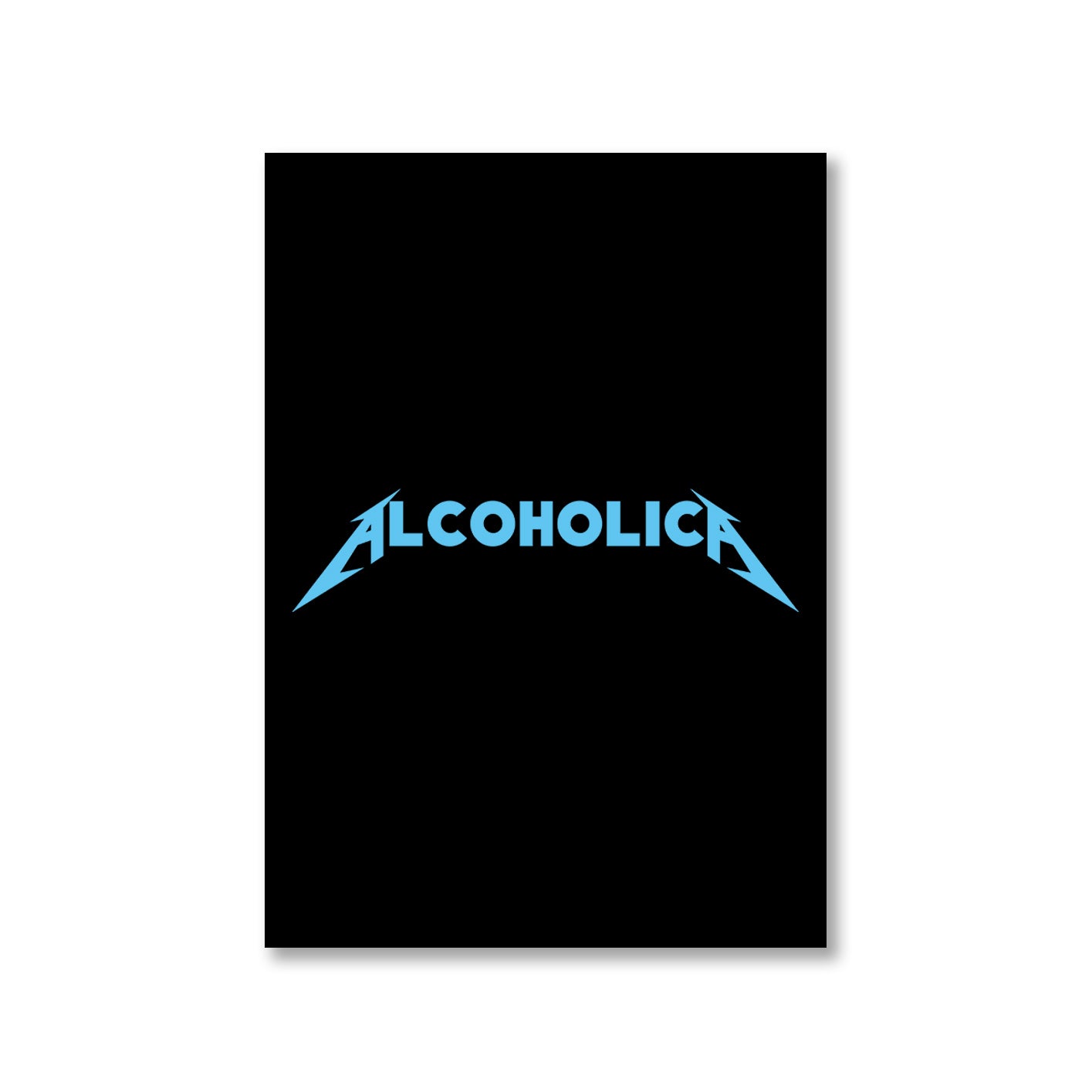 metallica alcoholica poster wall art buy online india the banyan tee tbt 8 x 10 