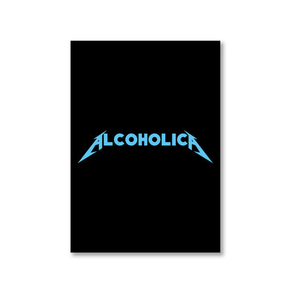 metallica alcoholica poster wall art buy online india the banyan tee tbt 8 x 10 