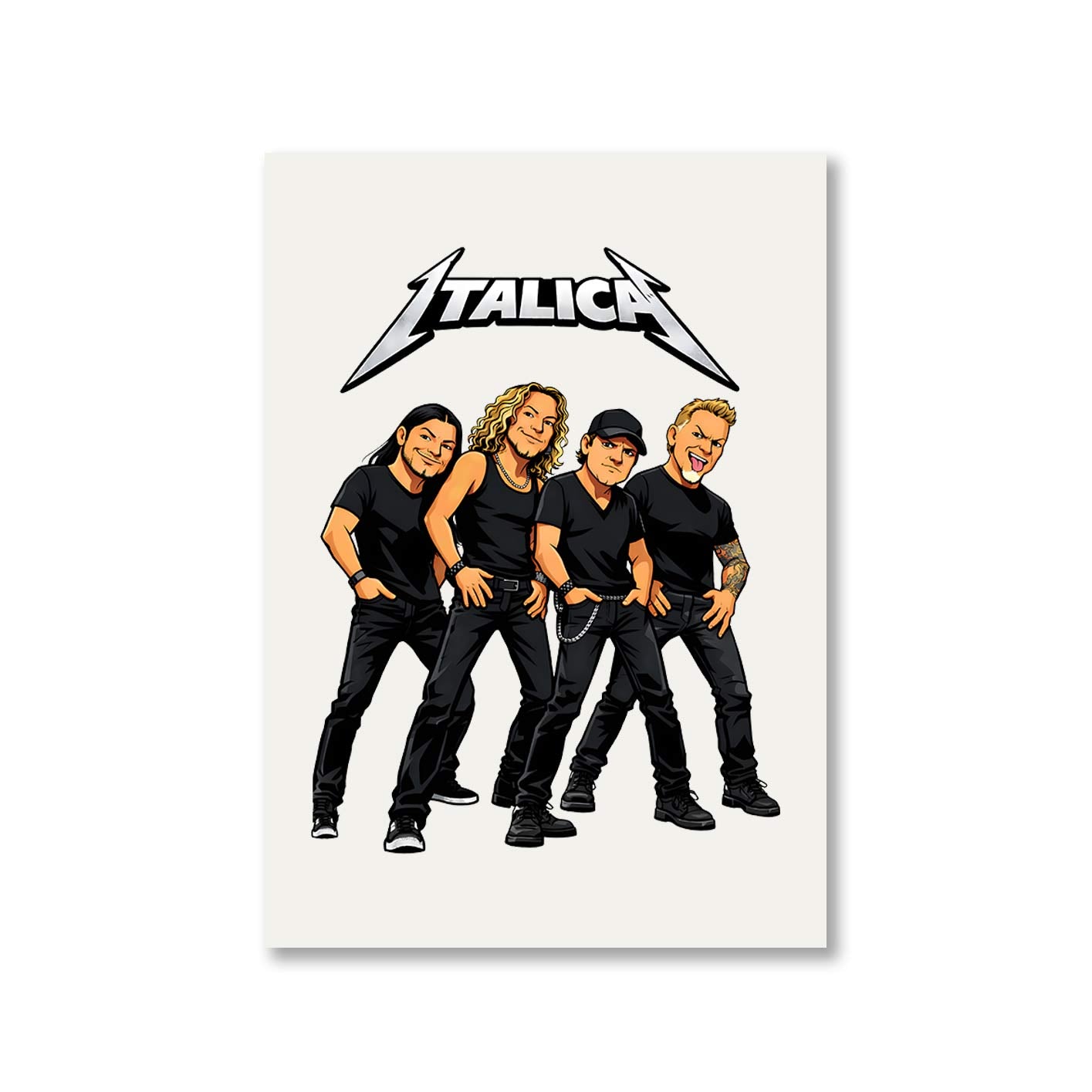 metallica italica poster wall art buy online india the banyan tee tbt 8 x 10 