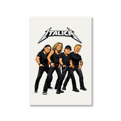 metallica italica poster wall art buy online india the banyan tee tbt 8 x 10 