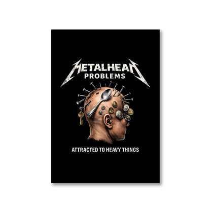 metallica metalhead problems poster wall art buy online india the banyan tee tbt 8 x 10 