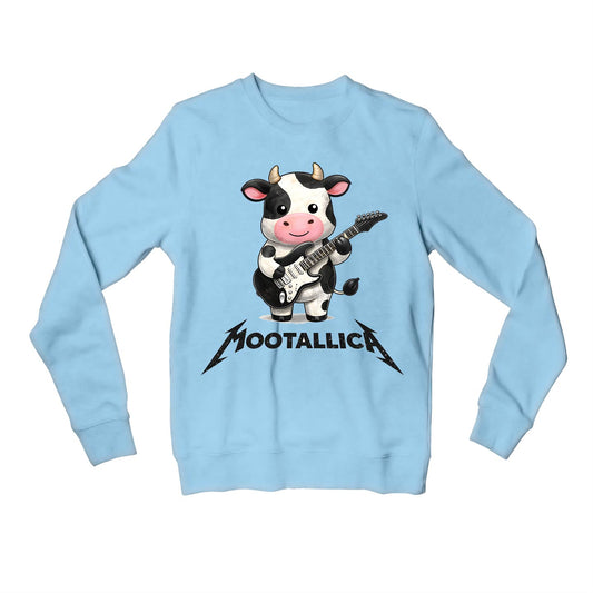 metallica mootallica sweatshirt upper winterwear music band buy online india the banyan tee tbt men women girls boys unisex baby blue 