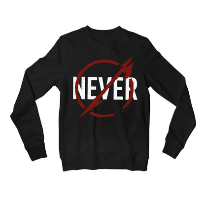 Metallica Sweatshirt - Never Sweatshirt The Banyan Tee TBT