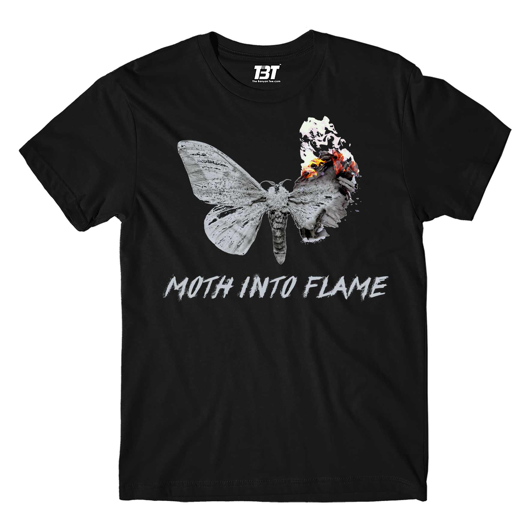 Metallica T-shirt Merchandise Clothing Apparel - Moth Into Flame T-shirt The Banyan Tee TBT