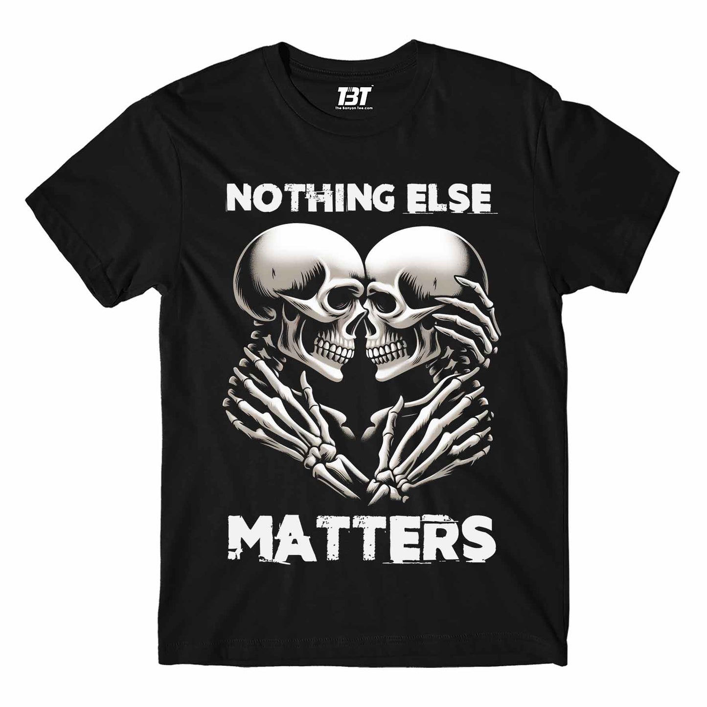 metallica nothing else matters t-shirt music band buy online india the banyan tee tbt men women girls boys unisex black 
