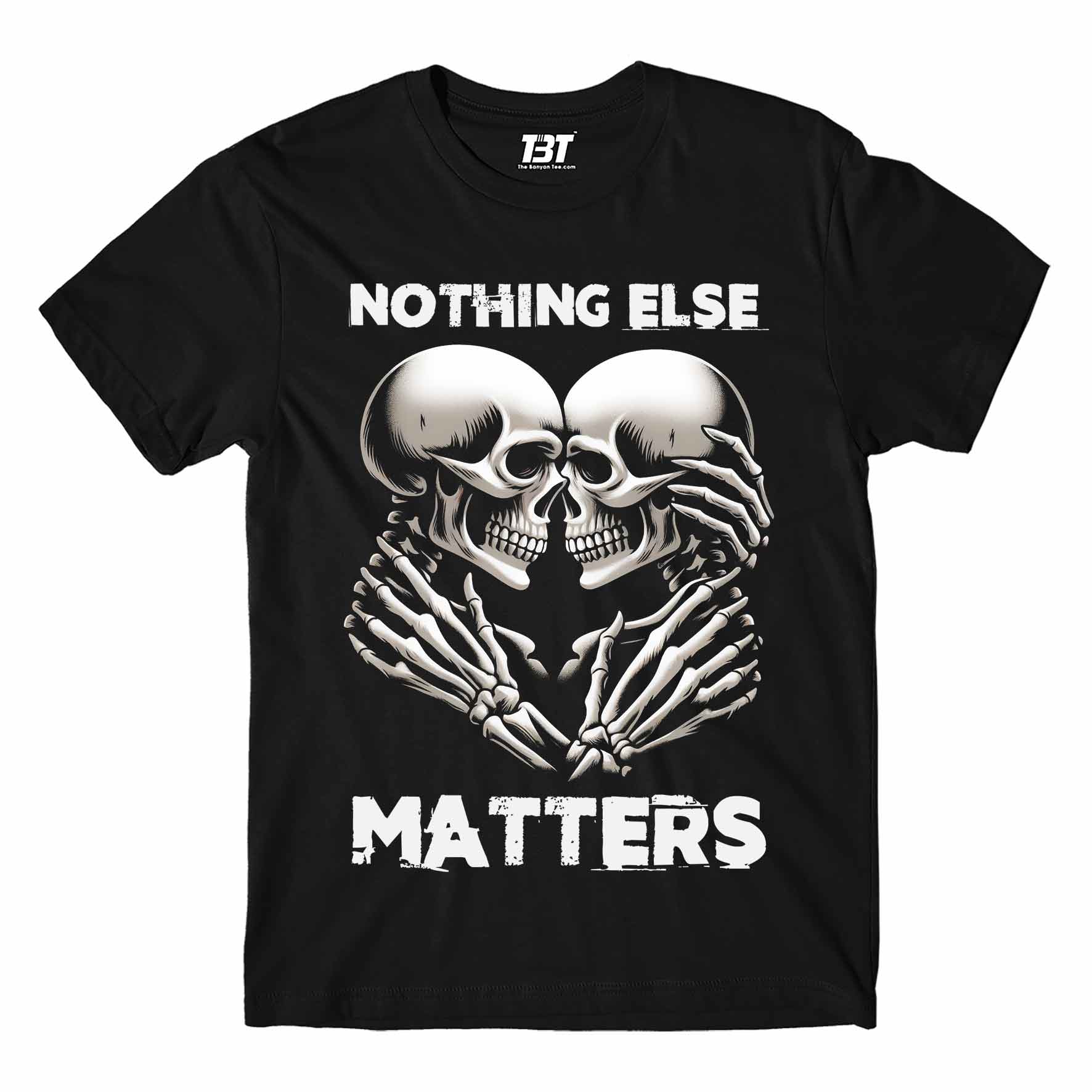 metallica nothing else matters t-shirt music band buy online india the banyan tee tbt men women girls boys unisex black 