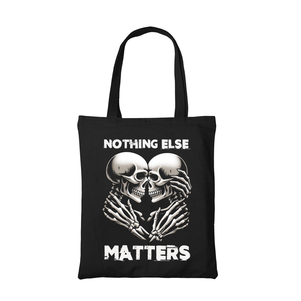 metallica and nothing else matters tote bag cotton printed music band buy online india the banyan tee tbt men women girls boys unisex