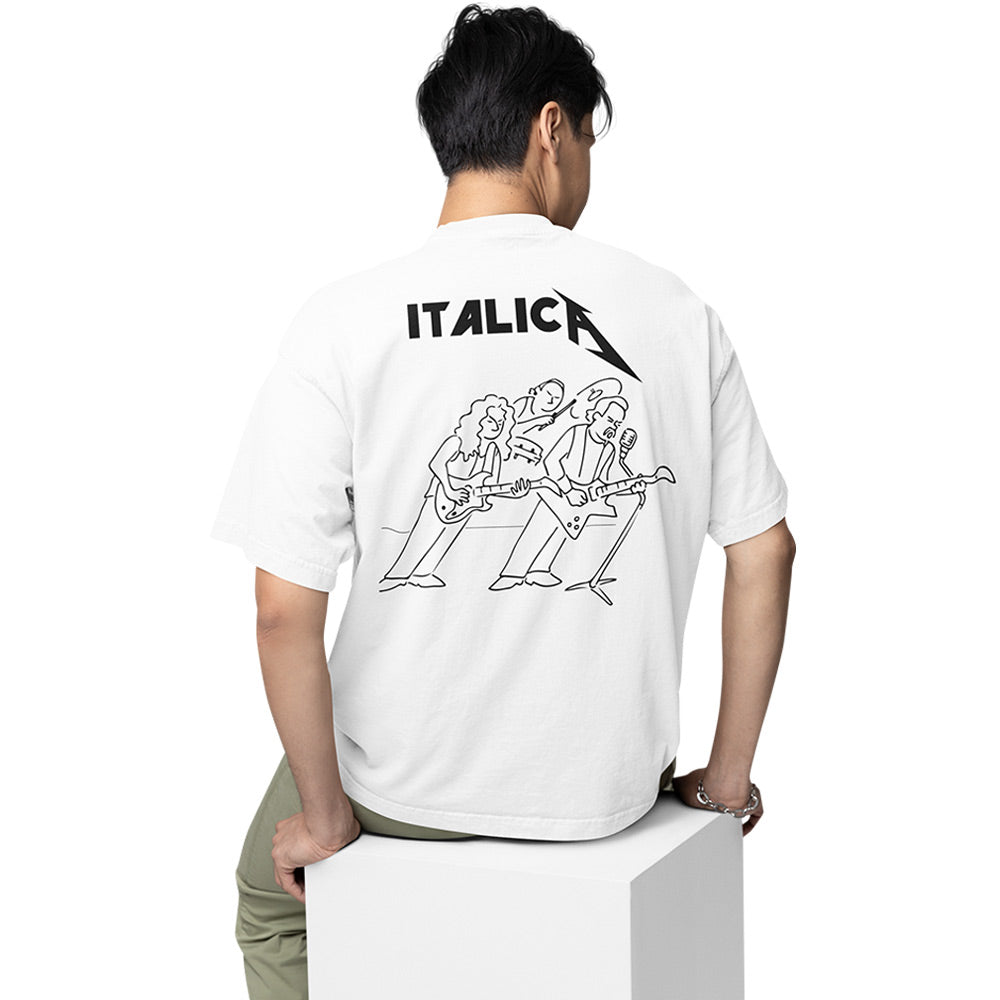 metallica oversized t shirt - italica music t-shirt white buy online india the banyan tee tbt men women girls boys unisex