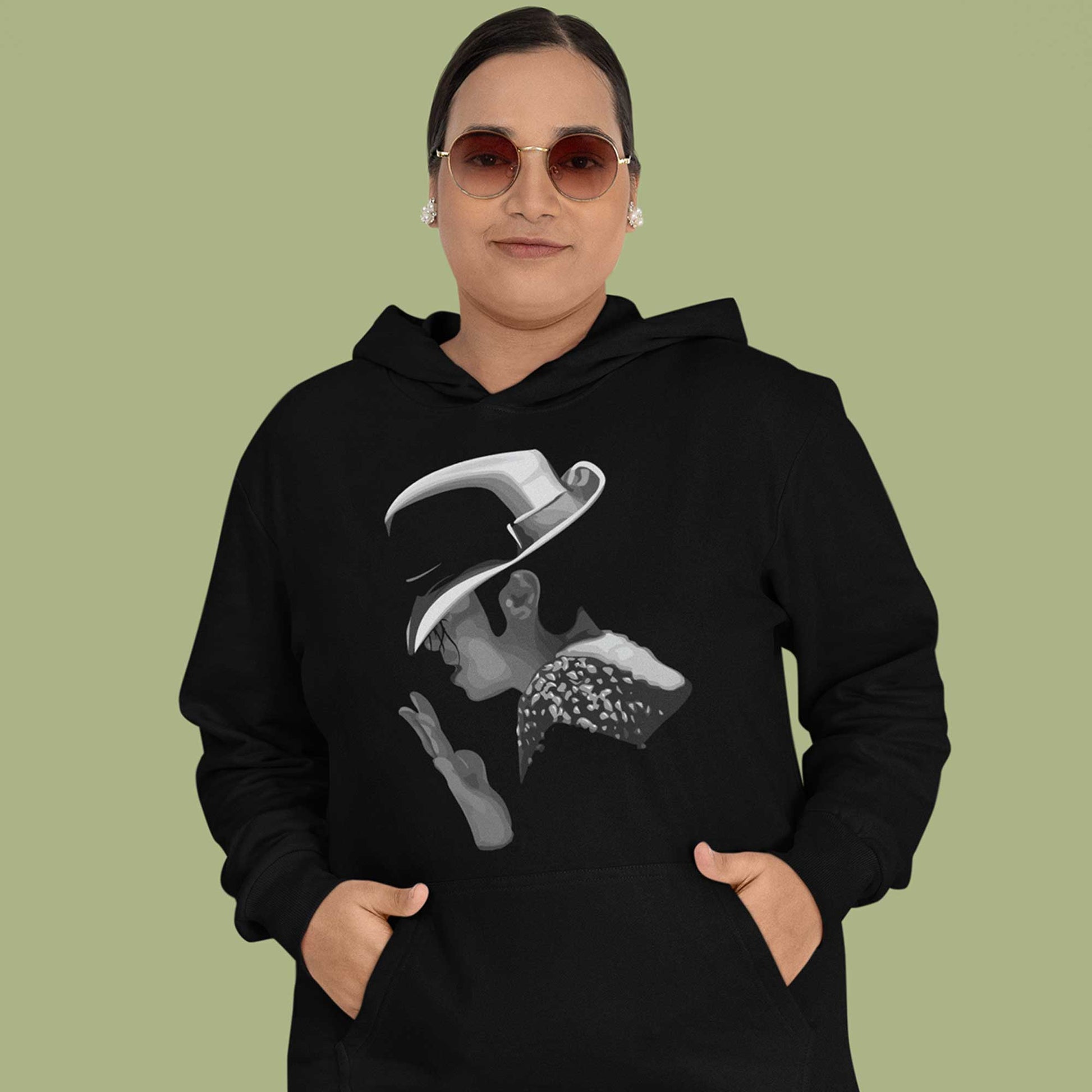 michael jackson fan art hoodie hooded sweatshirt winterwear music band buy online india the banyan tee tbt men women girls boys unisex black