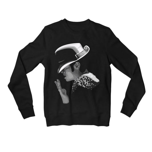 michael jackson artwork sweatshirt upper winterwear music band buy online india the banyan tee tbt men women girls boys unisex black