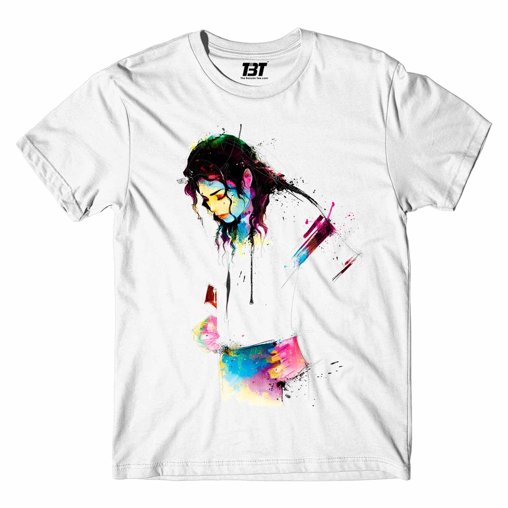 michael jackson fan art t-shirt music band buy online india the banyan tee tbt men women girls boys unisex white