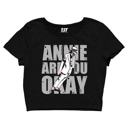 michael jackson annie are you okay crop top music band buy online india the banyan tee tbt men women girls boys unisex black