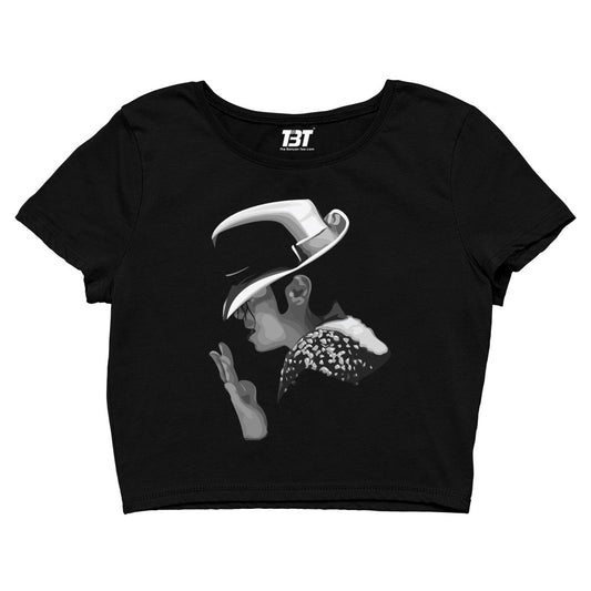 michael jackson artwork crop top music band buy online india the banyan tee tbt men women girls boys unisex black