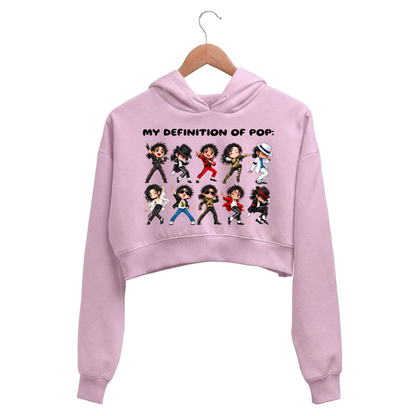michael jackson my definition of pop crop hoodie hooded sweatshirt upper winterwear music band buy online india the banyan tee tbt men women girls boys unisex baby pink 
