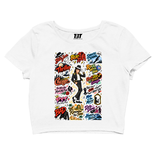 michael jackson mj scribble crop top music band buy online india the banyan tee tbt men women girls boys unisex s 