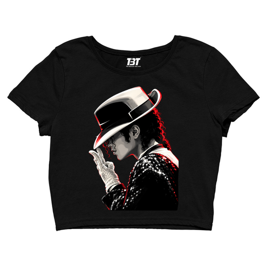 michael jackson artwork crop top music band buy online india the banyan tee tbt men women girls boys unisex black