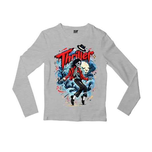 michael jackson thriller full sleeves long sleeves music band buy online india the banyan tee tbt men women girls boys unisex black