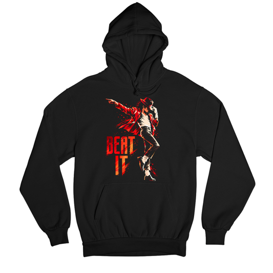 michael jackson beat it hoodie hooded sweatshirt winterwear music band buy online india the banyan tee tbt men women girls boys unisex black