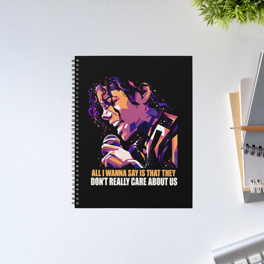 michael jackson care about us notebook notepad diary buy online india the banyan tee tbt unruled